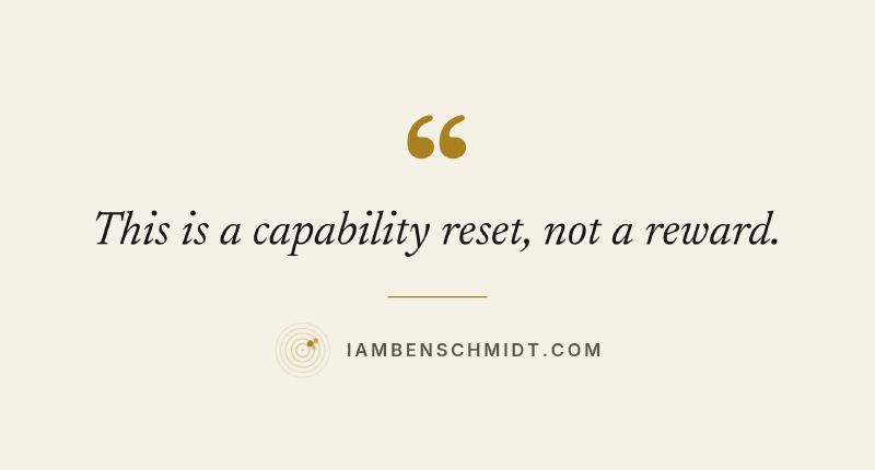 Let go of the old competence.