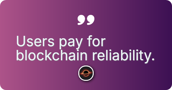 Gas fees are the cost of computation.