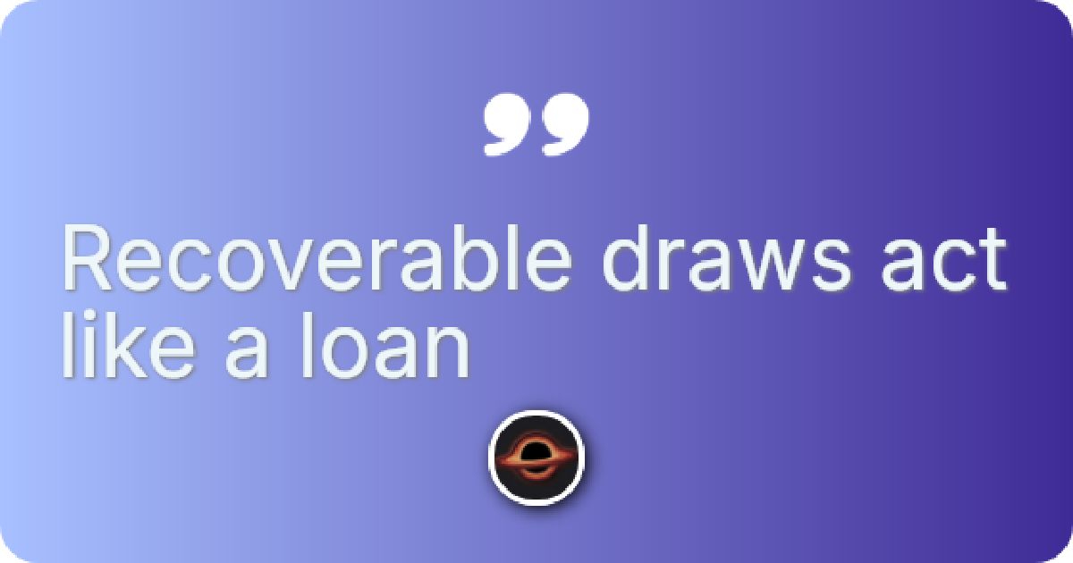 What is a Commission Draw?