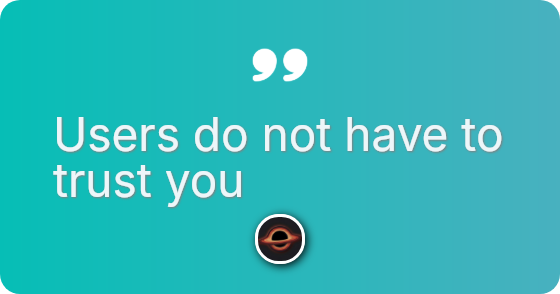 Security builds trust with your users