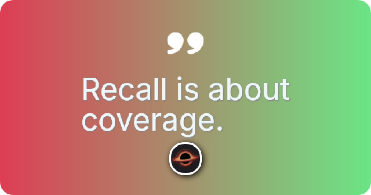 What is Precision vs. Recall?